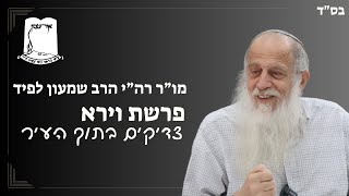 שבת פרשת וירא | צדיקים בתוך העיר | רה"י הרב שמעון לפיד (ישיבת אור עציון) - התמונה מוצגת ישירות מתוך אתר האינטרנט יוטיוב. זכויות היוצרים בתמונה שייכות ליוצרה. קישור קרדיט למקור התוכן נמצא בתוך דף הסרטון