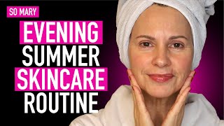 🌙 My Summer Evening Skincare Routine | Mature Skin, Retinol, Peptides & Repair