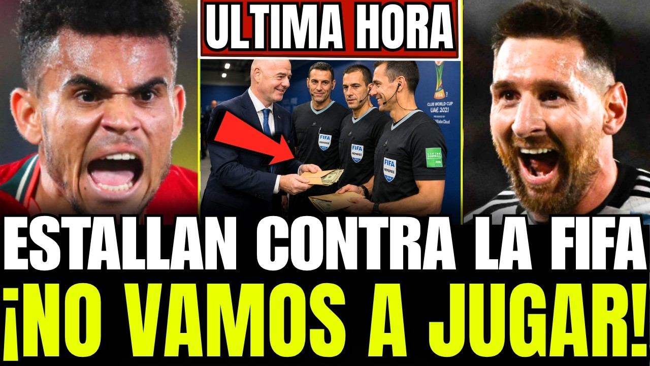 🚨CORRUPCION en la FIFA: EXPULSIÓN de 4 ÁRBITROS DESATA FURIA de ESPAÑA y COLOMBIA,LEO MESSI EXPLOTA🔥