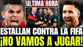 🚨CORRUPCION en la FIFA: EXPULSIÓN de 4 ÁRBITROS DESATA FURIA de ESPAÑA y COLOMBIA,LEO MESSI EXPLOTA🔥