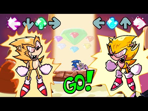 Friday Night Funkin' -  "Chaos" but Old Fleetway Super Sonic battles New Fleetway Super Sonic