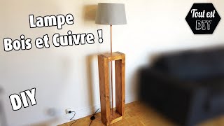 Fabrication d'une lampe en bois et cuivre