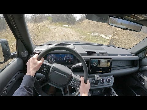 2022 Land Rover Defender 90 V-8 - POV Test/Offroad Drive (Binaural Audio)