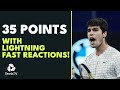35 Tennis Points With Lightning Fast Reactions ⚡️
