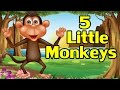 Five Little Monkeys Jumping on the Bed | Finger ...