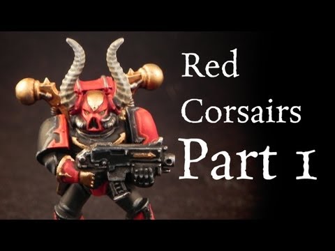How to paint Red Corsairs Chaos Space Marines pt.1