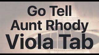 Learn Go Tell Aunt Rhody on Viola - How to Play Tutorial