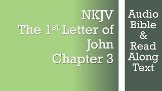 1st John 3 - NKJV - (Audio Bible & Text)