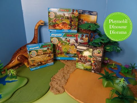 Playmobil Dino Playsets & Dinosaur Small World Diorama