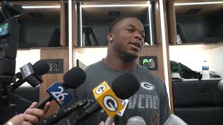 PACKERS FIGHT: Barryn Sorrell reacts to brawl erupting at training camp practice