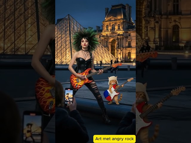 Vídeo relacionado con Divertido Arte de Heavy Metal de la Banda de Rock de Mona Lisa Camiseta