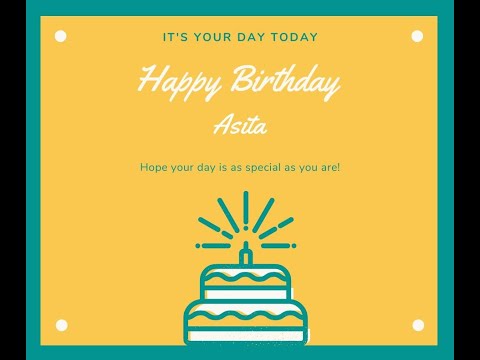 Happy Birthday Asita  video song status