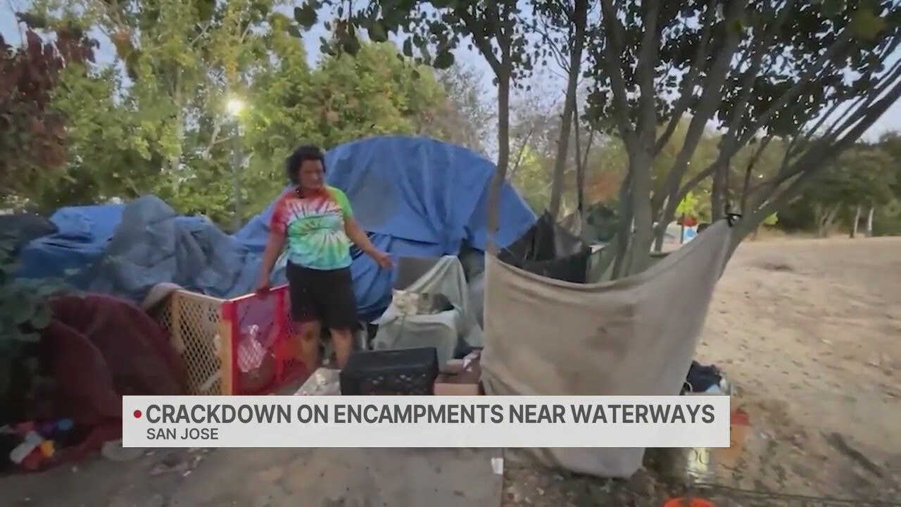 Crackdown on encampments on Santa Clara Valley Water property