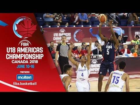Dominican Republic v USA - Group Phase - Full Game - FIBA U18 Americas Championship 2018 - ENG