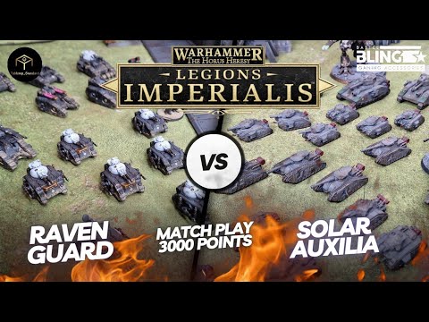 Legions Imperialis 3000 Point Battle Report - Raven Guard vs Traitor Militia (Solar Aux)