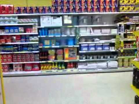 goon riding in tescos