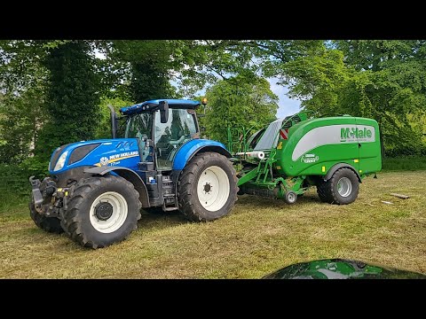 See How Sharkey Farm Services Make Silage Bales In Northern Ireland!