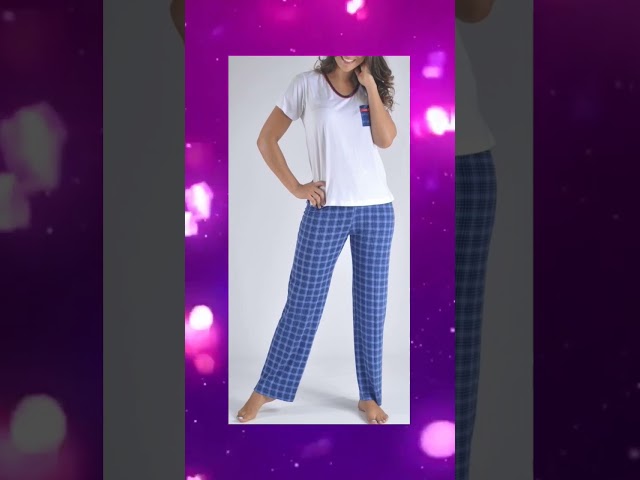 Vídeo relacionado con Conjunto de pijama para mujer con estampado de corazón para el día de San Valentín, pijama de manga larga con botones y pantalones, pijama de 2 piezas, casual, cómoda, ropa de dormir suave y acogedora