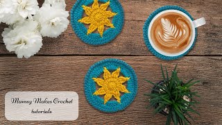 ✨ Make these beautiful Sun coasters | Crochet tutorial for sun coasters ✨