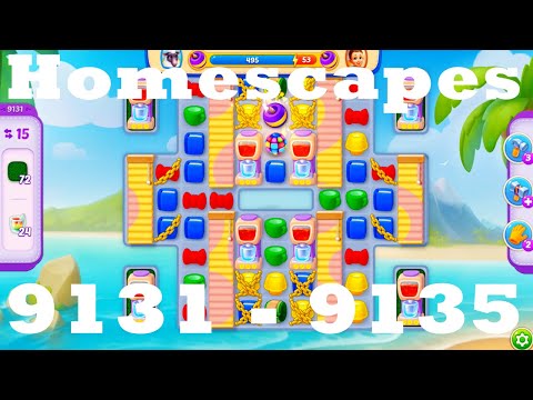 Homescapes Level 9131 - 9135 HD | 3 - match game | gameplay | android | ios | 9132 | 9133 | 9134