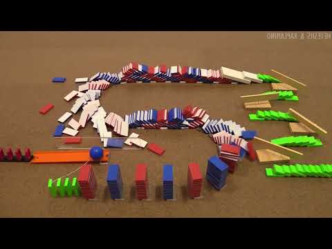 UNCONVENTIONAL Domino Tricks! - Hevesh5 & Kaplamino (official reverse flip)