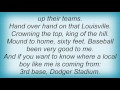 Ry Cooder - 3rd Base, Doger Stadium Lyrics