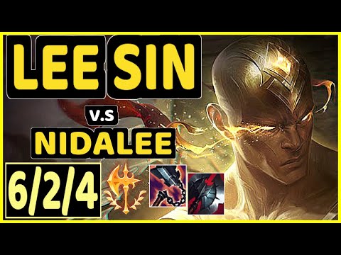 NJI (LEE SIN) vs NIDALEE - 6/2/4 KDA JUNGLE GAMEPLAY - EUW Ranked GRANDMASTER