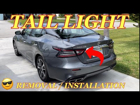 NISSAN MAXIMA TAIL LIGHT REMOVAL / INSTALLATION - How to replace Taillights and Bulbs on a Maxima