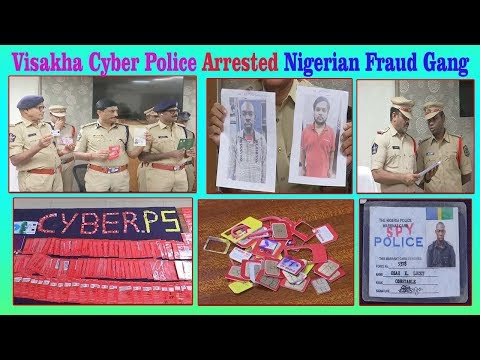 Vizag Cyber Police Arrested Nigerian Fraud Gang Gift Frad through Facebook Friendship Visakhapatnam.