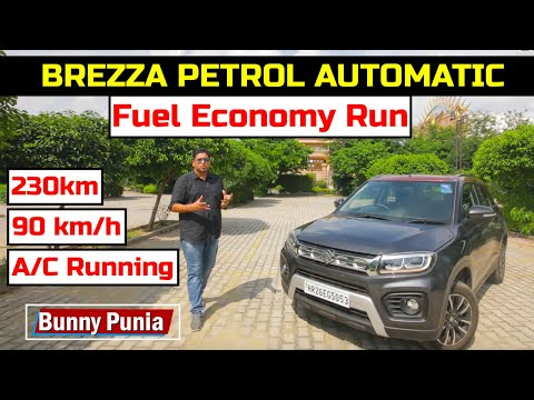 2020 Maruti Brezza Petrol Automatic Fuel Economy Run