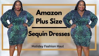 Amazon Plus Size Sequin Dresses & Winter Fashion Haul