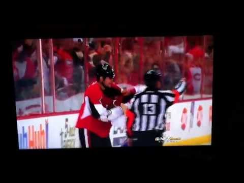 Hockey Brawl - Ottawa and Montreal - Playoffs 2013