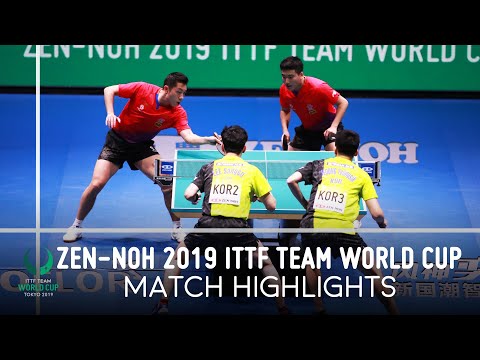 Xu Xin\Liang Jingkun vs Jeoung Youngsik\Lee Sangsu | ZEN-NOH 2019 Team World Cup Highlights (Final)