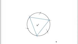 Delta Math: Constructing an Equilateral Triangle Inscribed in a Circle