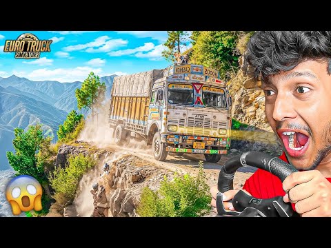 Driving INDIAN TRUCK on Dangerous Roads!😱 Logitech G29