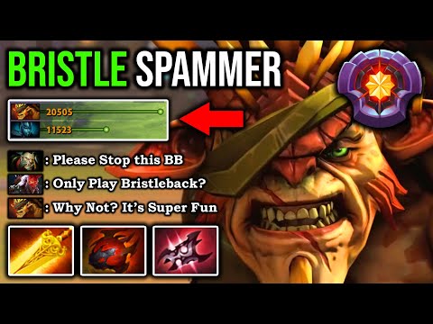 WORLD BEST BRISTLEBACK I'VE EVER SEEN Crazy 1v5 Unkillable Even Fountain Can't Hurt DotA 2