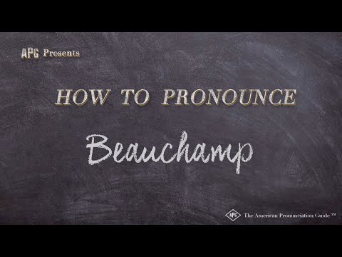 How to Pronounce Beauchamp (Real Life Examples!)