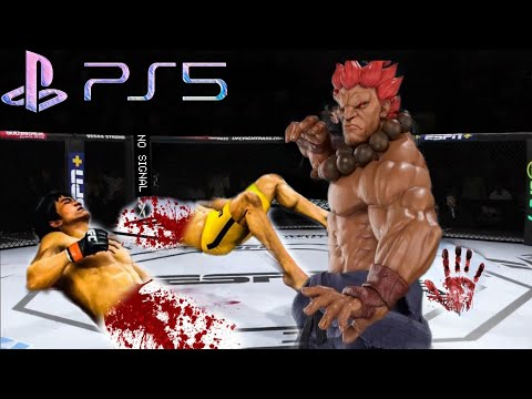 UFC4  Bruce Lee vs Akuma Figter EA Sports UFC 4