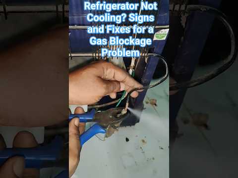 Refrigerator Not Cooling? Signs and Fixes for a Gas Blockage Problem🧊