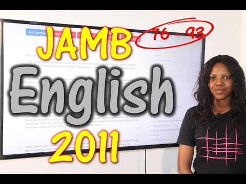 JAMB CBT English 2011 Past Questions 76 - 93