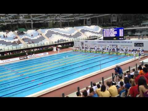 Ceccon Thomas  Criteria 2015 Roma 200 dorso finale record  italiano  2.06,83
