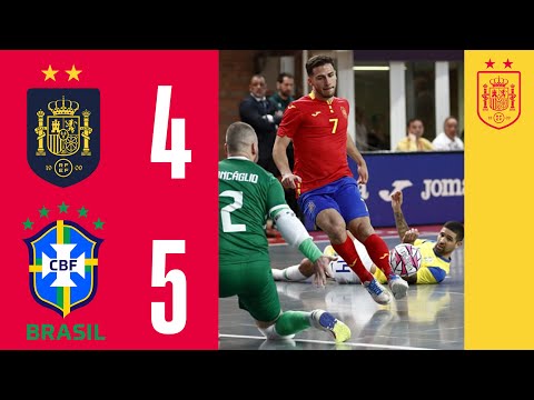 RESUMEN | España 4-5 Brasil (amistoso) | Fútbol sala | 🔴 SEFUTBOL