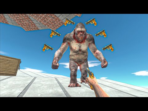 DEATH RUN FPS ONLY WITH HANDGUN-Animal Revolt Battle Simulator