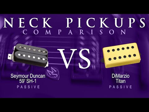 Seymour Duncan 59' SH-1 vs DiMarzio TITAN - Passive Neck Pickup Guitar Tone Comparison Demo