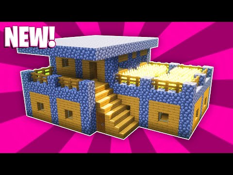 RainbowGamerPE - Minecraft House Tutorial :  (#18) Small Wooden Survival House (How to Build)