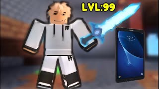 Road to Lvl 100 In Roblox BEDWARS (Mobile gameplay)