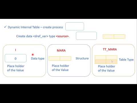 Video 45: ABAP for ALL - Dynamic Data Medium/Internal Table