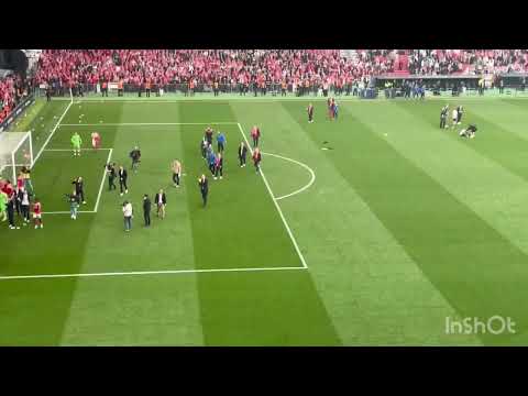 Pokal finale 2024 SIF -AGF - mål, optog, pyro, slutfløjtet og Pokal løft