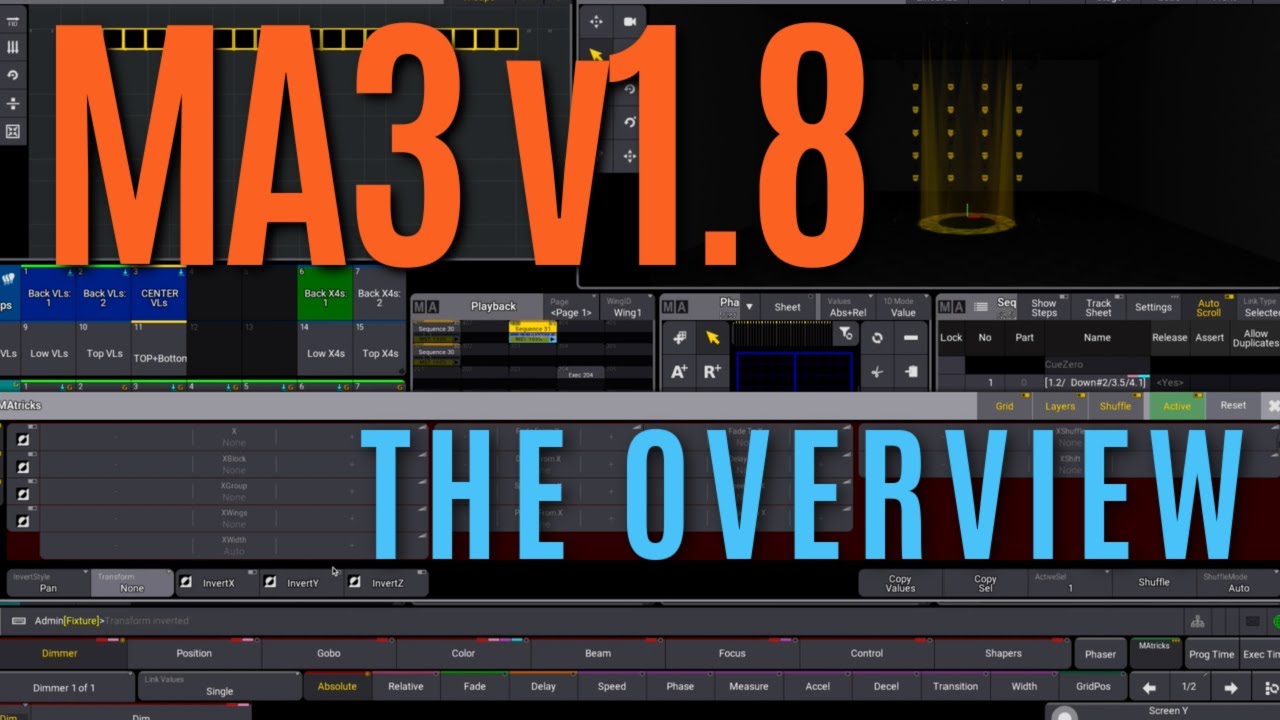 MA3: Software Version 1.8  - The Overview!!