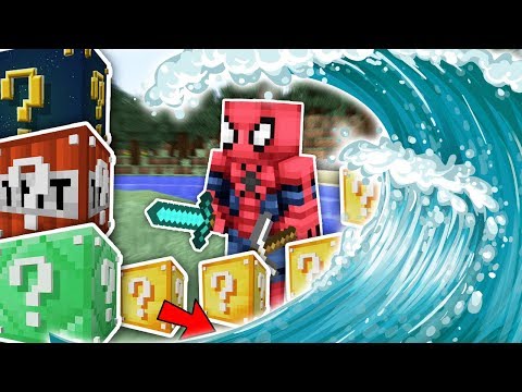 TSUNAMİDEN KAÇIŞ 5 KARIŞIK ŞANS BLOKLARI - Minecraft